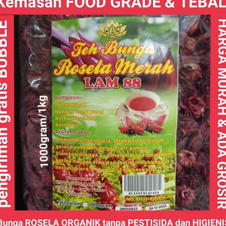 

Teh Bunga Rosela Merah Kering 1 Kg