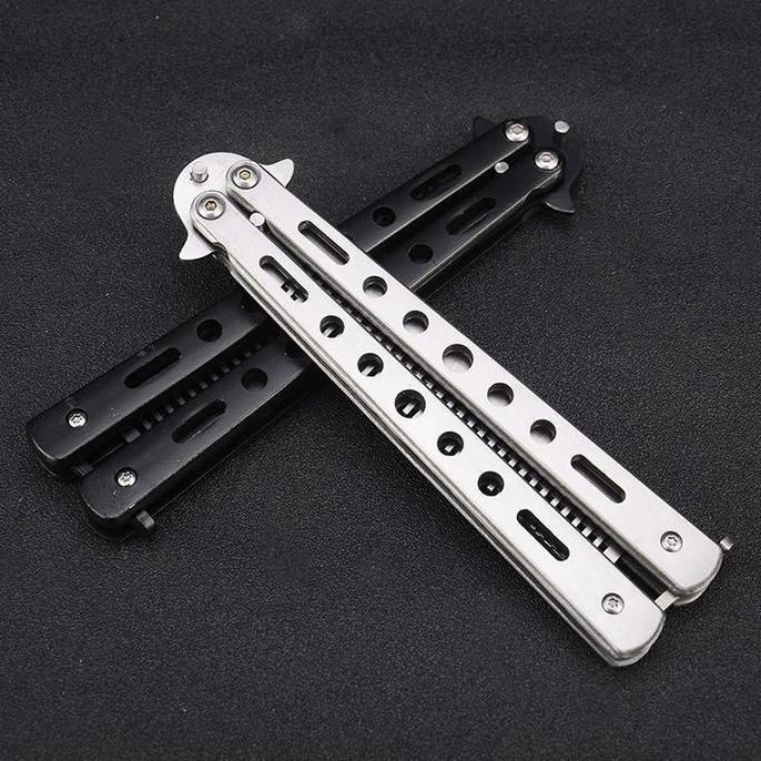 Sisir Saku Besi Grooming Pria Lipat Keren Steel - Sikat Rambut dan sisir - Bahan Stainless Steel Tah