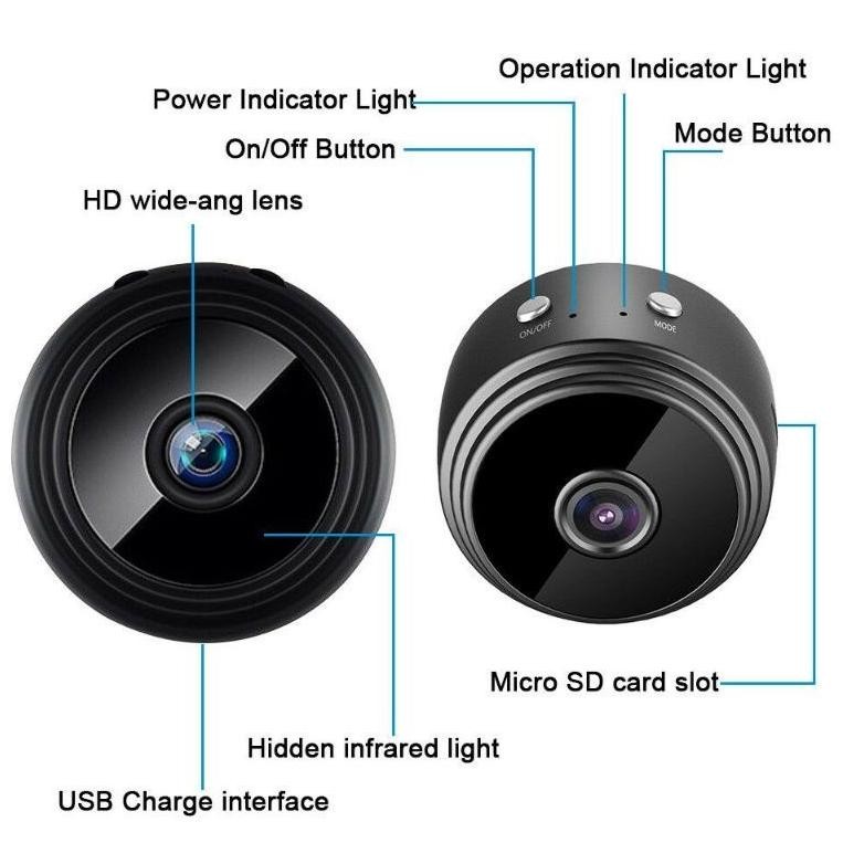 Kamera Mini CCTV A9 Mini Camera Wifi HD 1080P / Camera Mini Camera Smart Network Camera Cctv / Mini 