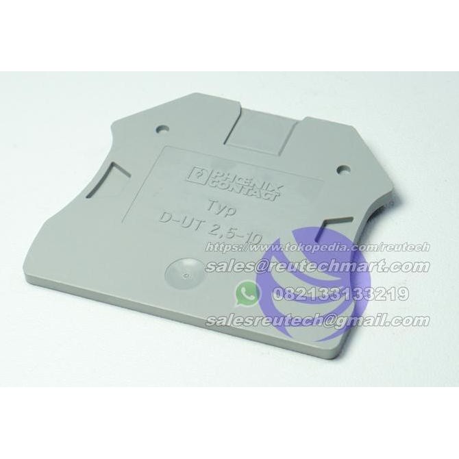 Phoenix Contact D-Ut 2.5-10 3047028 End Cover Phoenix Contact D-Ut2,5/10 D-Ut 2,5-10