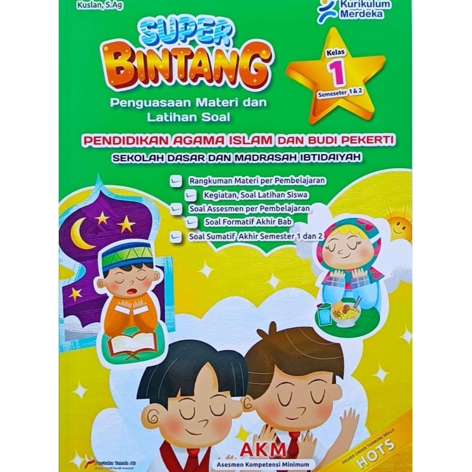 Super Bintang Buku Lkpd/Lks Pai (Pendidikan Agama Islam Dan Budi Pekerti) Sd/Mk Kelas 1 2 3 4 5 6 Ku