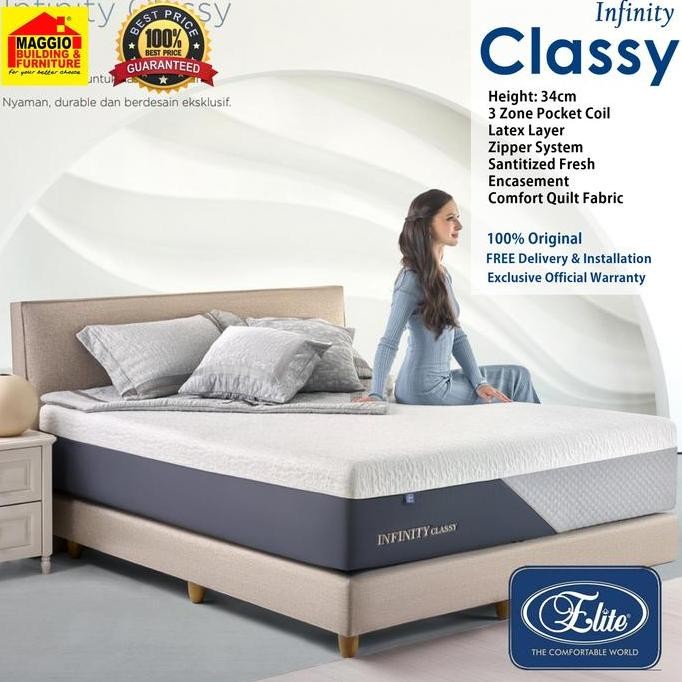 Sale Kasur Springbed Elite - Kasur Spring Latex - Infinite Classy Pocket - Elite