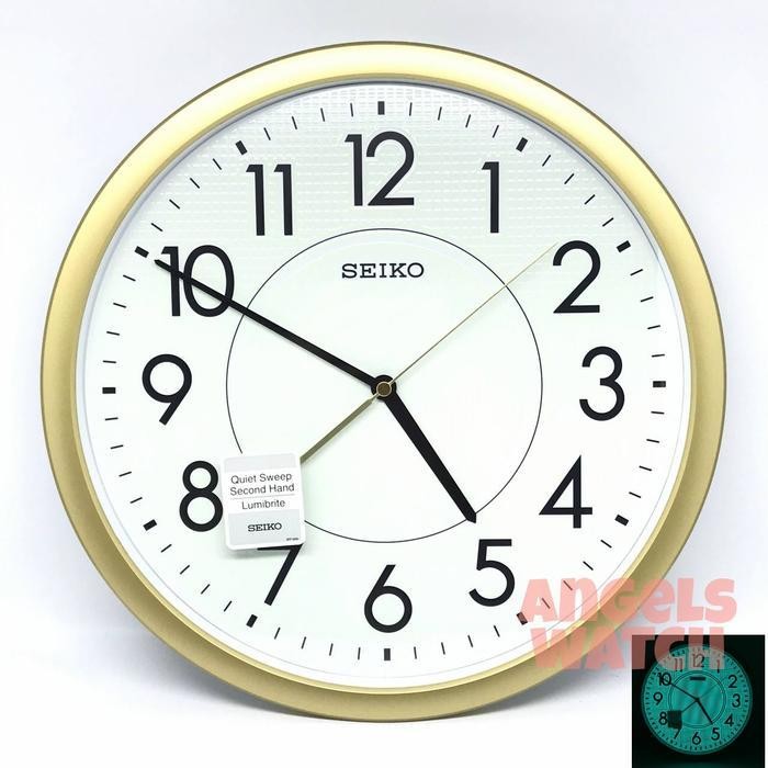 Jam Dinding Seiko Qxa629 Glow In The Dark Sweep Movement