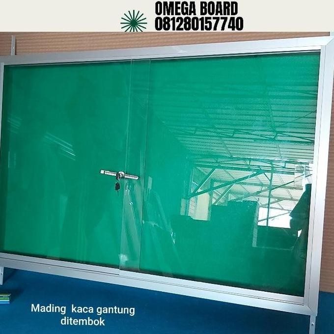 Mading Kaca Gantung 60 X 90Cm New Stok