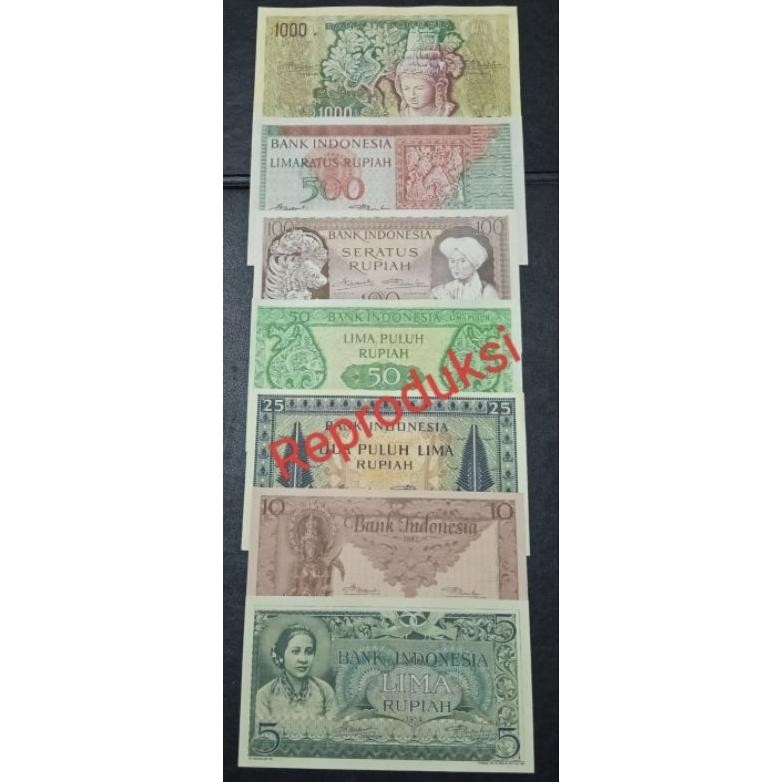Uang Kuno Repro Set Lengkap Seri BUDAYA Tahun 1952 DiM