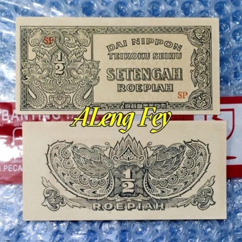 uang kuno 1/2 Rupiah Dai Nippon DiM