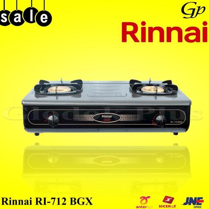 Murah Rinnai Ri 712Bgx Kompor Gas 712 Bgx 2 Tungku Ri712Bgx Rinai Ri712