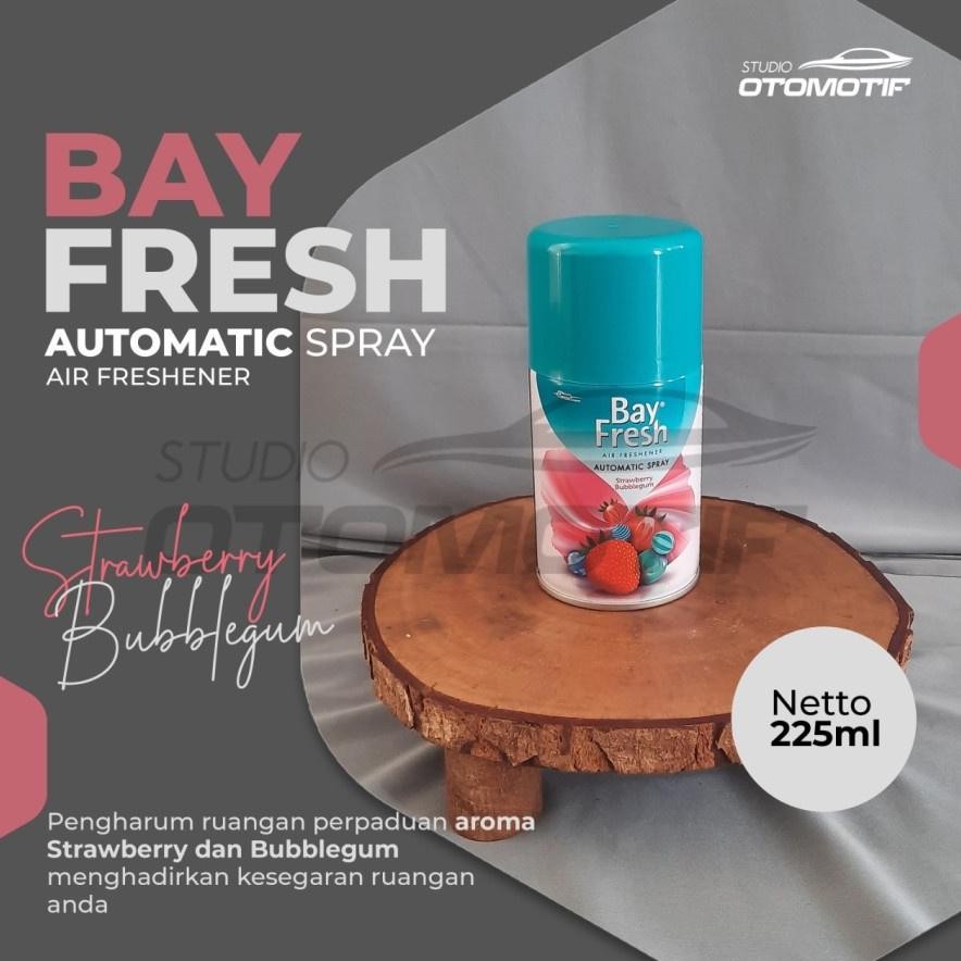 BAYFRESH MATIC SPRAY STRAWBERRY BUBBLEGUM REFILL PENGHARUM MATIC 225ML MURAH