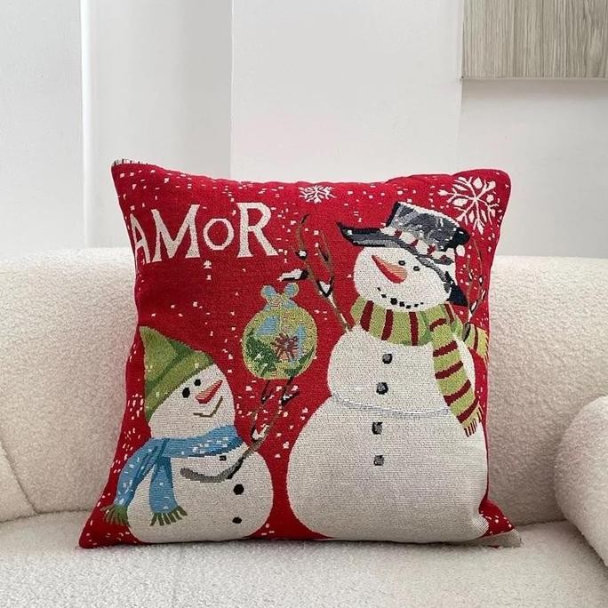 Sarung Bantal Kursi Sofa - Christmas - Dekorasi Natal - 50x50cm