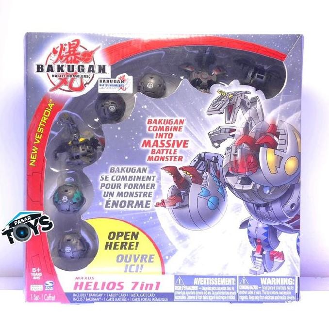 Bakugan Battle Brawlers 7 in 1 Maxus Helios Set New Vestroia