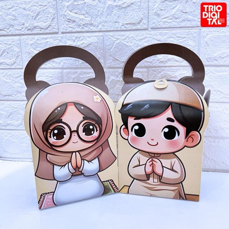 

iQ45 tre-57 (isi 10pcs) SNACKBOX EDISI LEBARAN BOX HAMPERS ANAK LUCU KARAKTER Original Sale