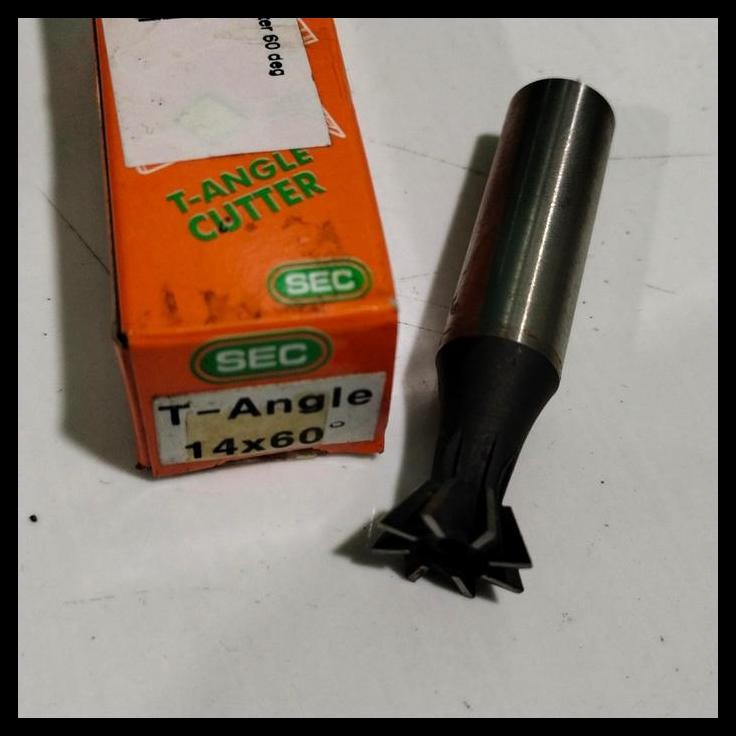 

TERMURAH SEC T ANGLE CUTTER 60 DERAJAT 14X12 8TEETH EKOR BURUNG DOVE TAIL !!!!!!