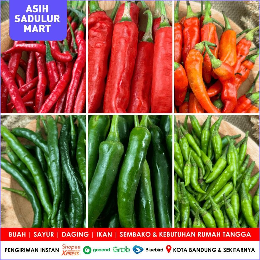 

Kualitas Tertinggi Cabe 500Gr Rawit Gendot Tanjung Keriting Kriting Bumbu Dapur Bandung | Asih Sadulur Mart