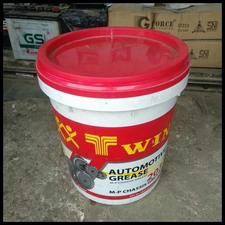 HOT DEAL GREASE WIN 203 GEMUK WIN STEMPET WIN STEMPET CHASIS 1-PAIL 12KG 
