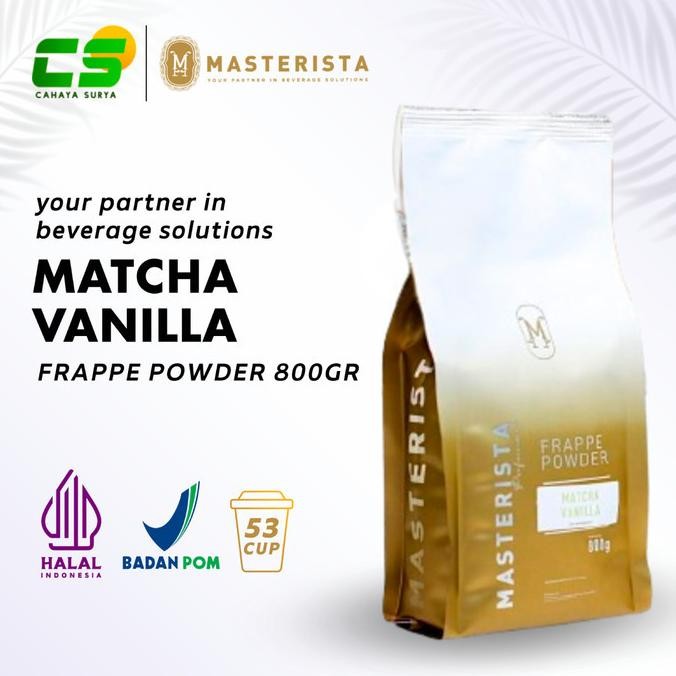 

Grosir Masterista Powder Matcha Vanilla - Bubuk Minuman Rasa Matcha Vanilla - 800 Gr