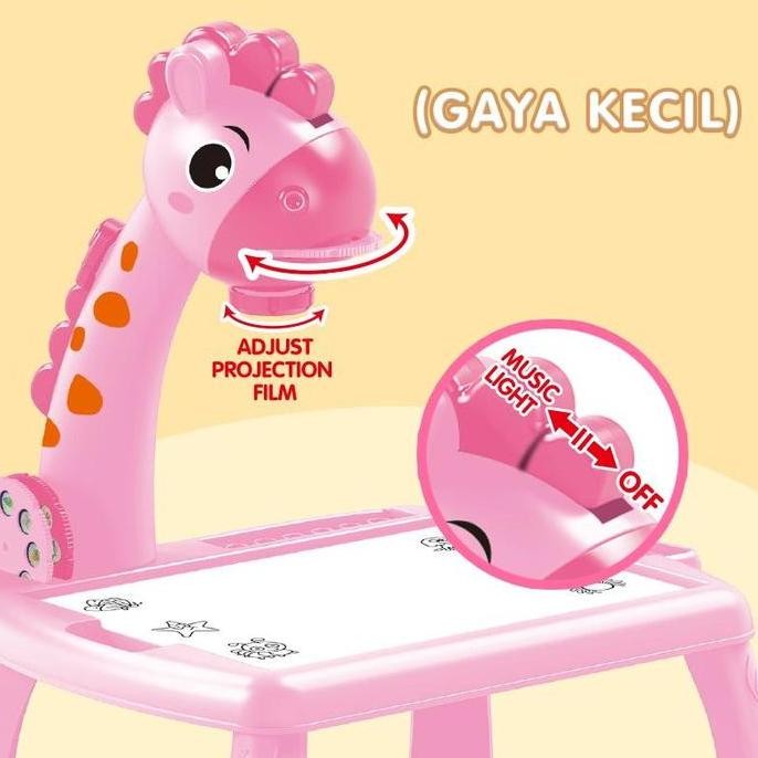 Promo / Terlaris Meja Proyektor Edukasi Anak - Mainan Belajar Melukis & Mewarnai untuk Anak Tanpa Ga