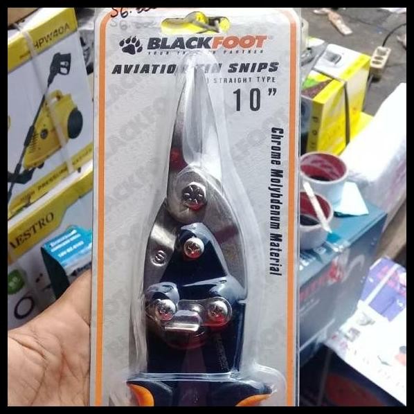 TERBARU GUNTING BAJA RINGAN LURUS 10 INCH BLACKFOOT (STANLEY IRWIN) 