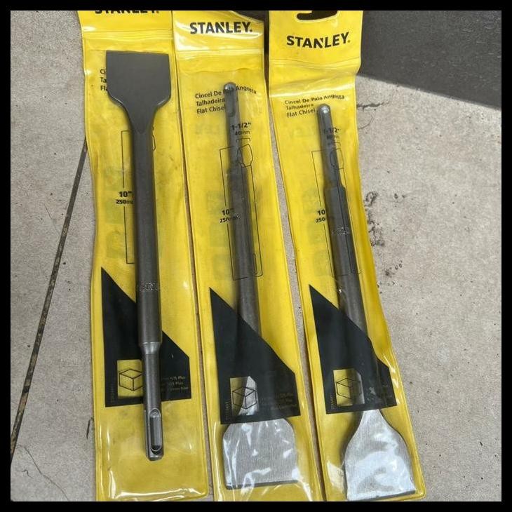 BEST DEAL SDS PLUS CHISEL FLAT STANLEY MATA BOR PAHAT BOBOK BETON KUPAS FLAT BETON 
