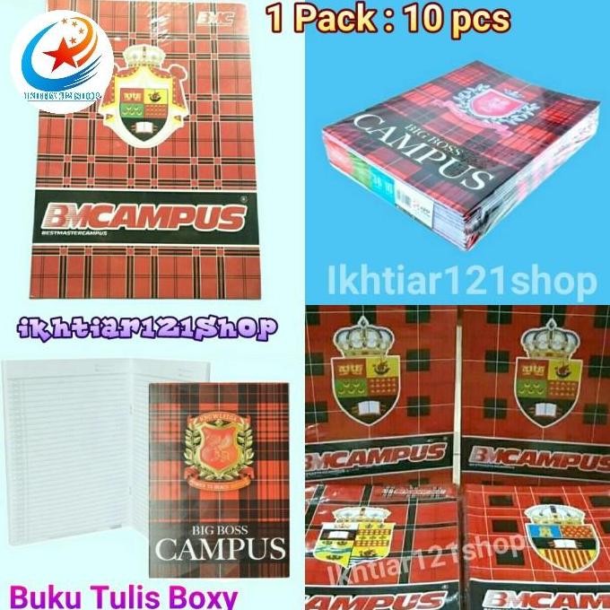 

Paket 1 Pack Buku Tulis BMC Campus Boxy isi 10 Pcs