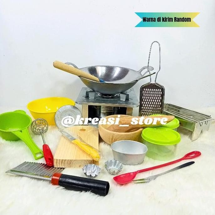 Promo / Terlaris Kompor Spirtus Mini Paket Camping (Paket Spirtus Kotak 4) Miniatur Peralatan Masak 