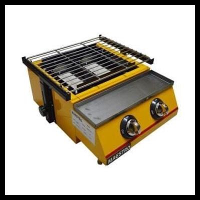 GRATIS ONGKIR GAS ROASTER ATAU PANGGANGAN SOSIS 2 TUNGKU MT K111 B MAESTRO 