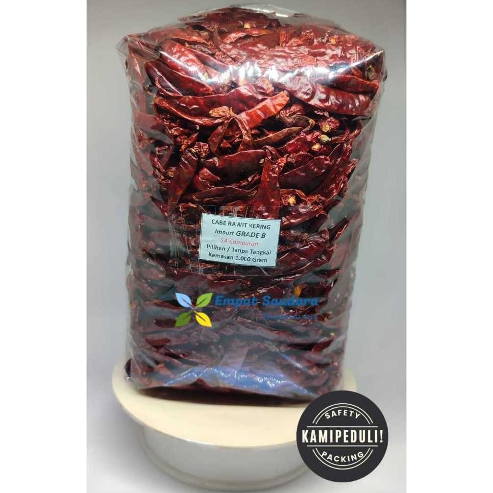 

Waktu Terbatas Cabe Rawit Kering Teja Utuh Tanpa Tangkai Grade B - Kemasan 1 Kg