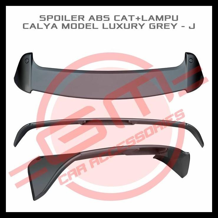 HOT DEAL SPOILER ABS CAT+LAMPU CALYA MODEL LUXURY GREY - J 