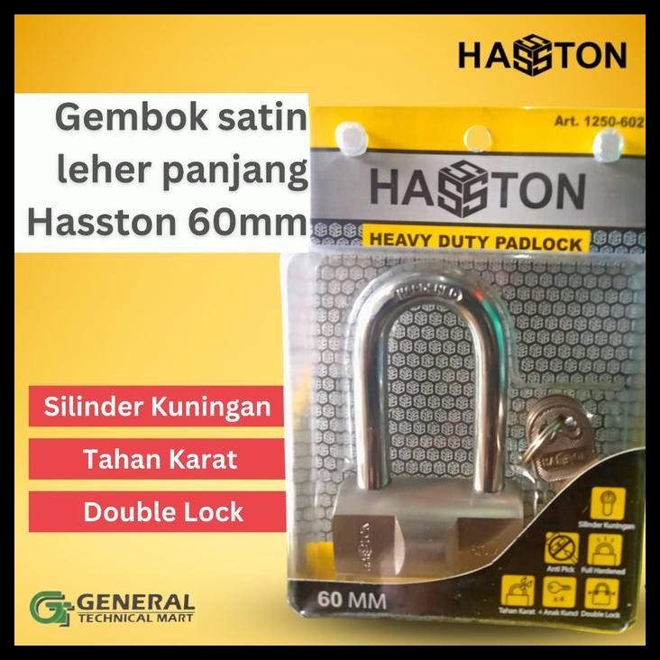 BEST DEAL HASSTON PROHEX- GEMBOK BULAT SATIN LEHER PANJANG 60MM, 1250-602 