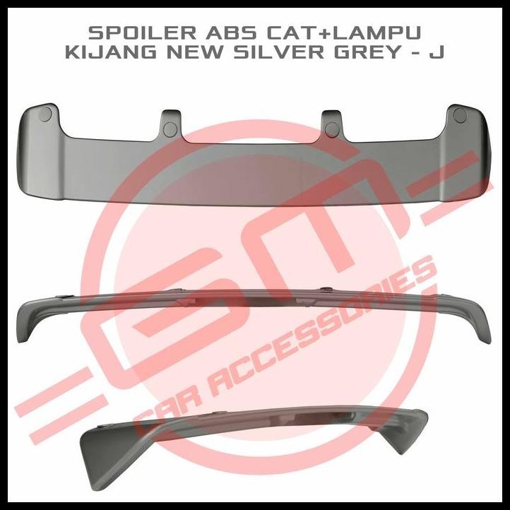 BEST DEAL SPOILER ABS CAT+LAMPU KIJANG NEW SILVER GREY METALLIC - J 