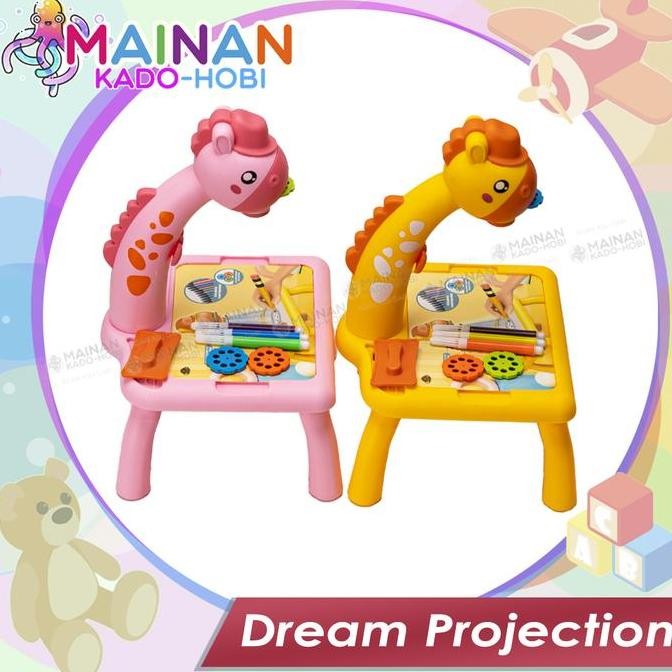 Promo / Terlaris HADIAH ULANG TAHUN MAINAN EDUKASI ANAK MEJA BELAJAR PROYEKTOR ADA LAMPU KARAKTER LU