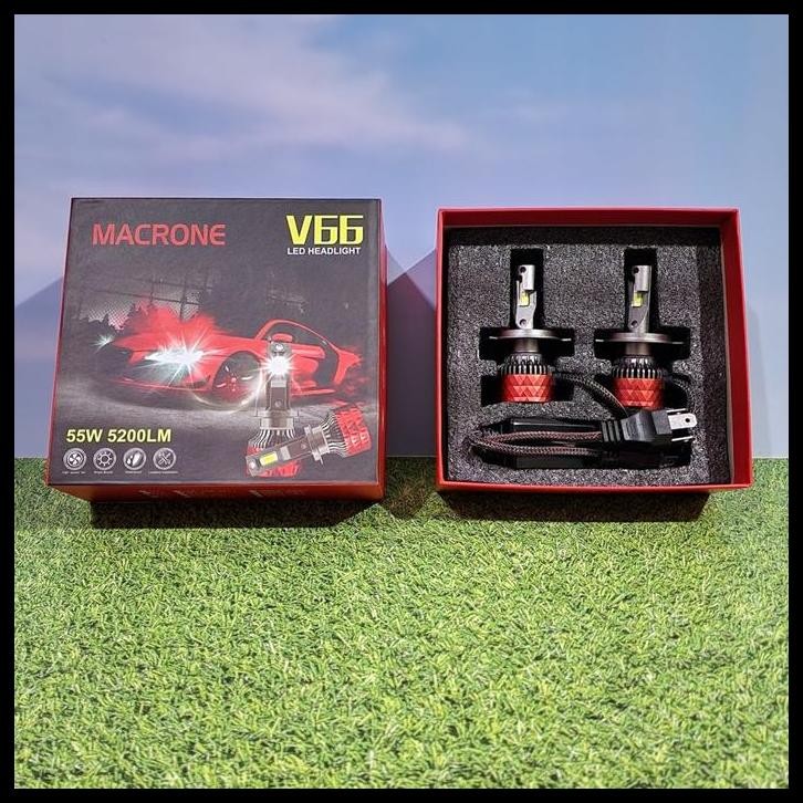 TERMURAH V66 MACRONE LED 55WATT H4
