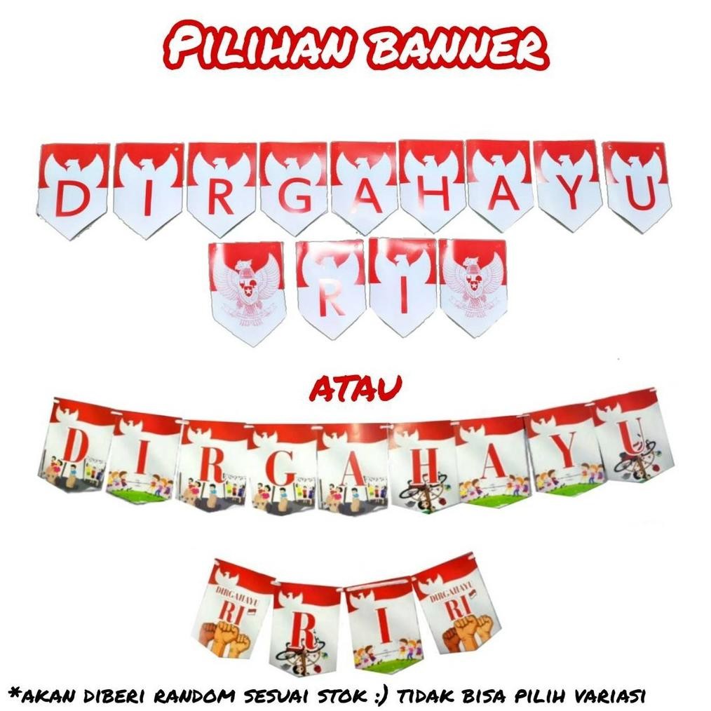 Eq-77 Paket Balon Hiasan Dekorasi Hut Ri 17 Agustus Merah Putih Premium