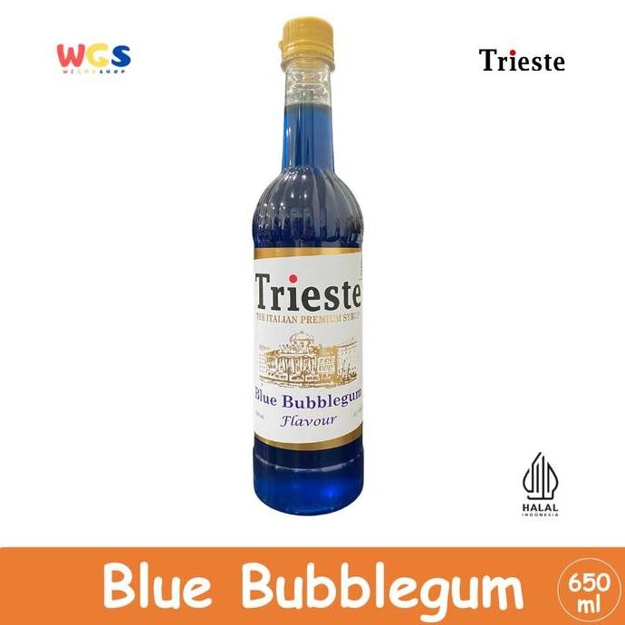 

Trieste Blue Bubblegum Flavour Syrup Premium 650Ml Sirup Rasa Permen Karet Untuk Minuman & Dessert Kualitas Terbaik Harga Termurah