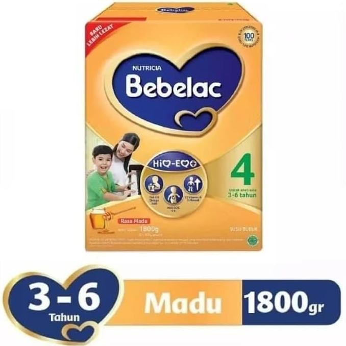 

TERMURAH BEBELAC 4 1800GR RASA VANILA / MADU - SUSU BUBUK ANAK USIA 4 TAHUN KE ATAS