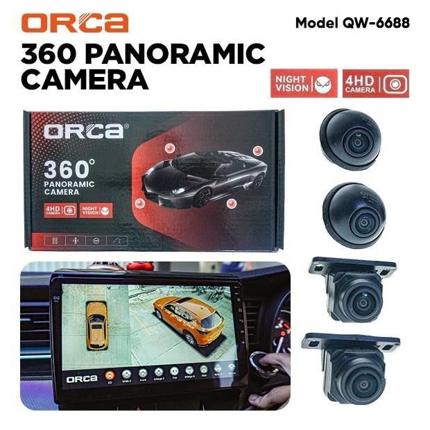 diskon kamera 360 derajat orca bird view qw-6688 - car camera bird eye view system