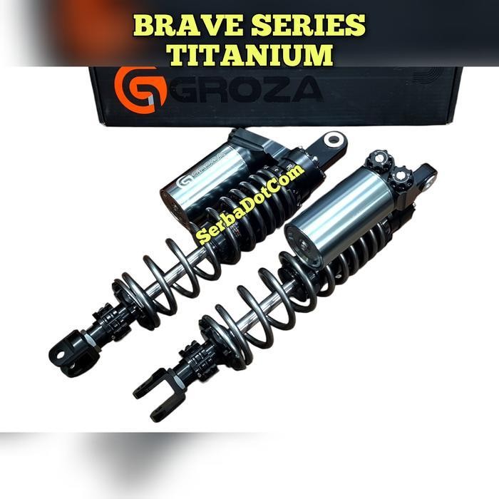 Shock Groza Ef Brave Series Titanium Black Series As Gold Nmax Pcx 160 Aerox Old New Original Not Sm