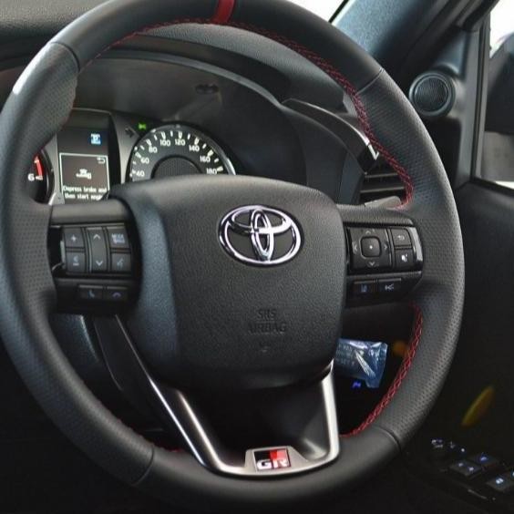 Stiker Logo GR Sport Setir Toyota Fortuner Yaris Avanza Agya Aksesoris Interior Original