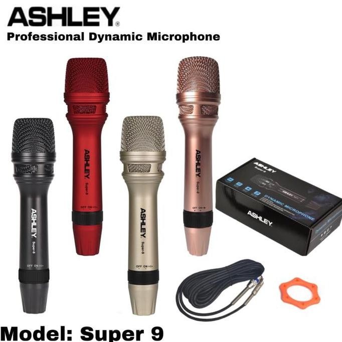 BARU MIC KABEL ASHLEY I200 SUPER 9 ORIGINAL MIKROFON KABEL PANJANG