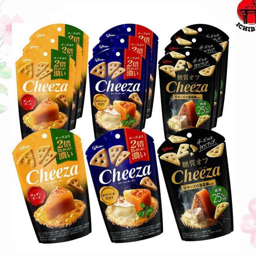 

Glico Cheeza Craers 40G Sna Crispy Cheese Flavor Biskuit Japan