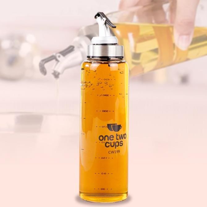 

TERMURAH BOTOL KACA MINYAK KECAP MADU BUMBU ONETWOCUPS DENGAN SKALA TAKARAN