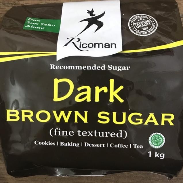 

Dark Brown Sugar Sugar Ricoman 1Kg