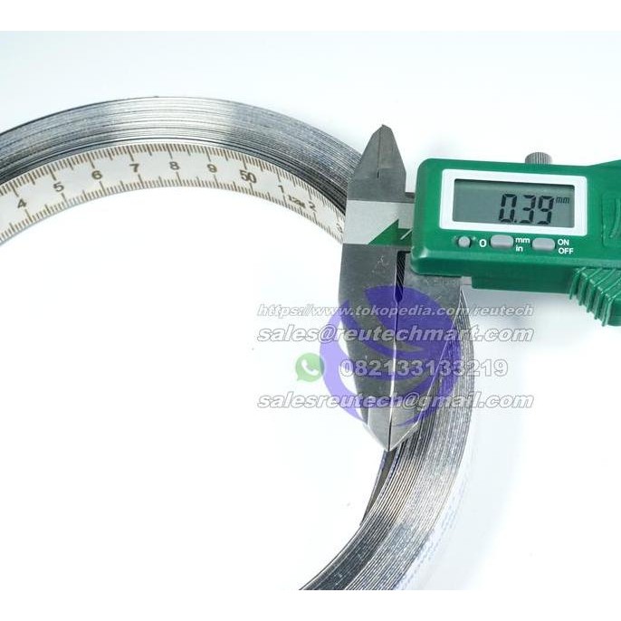 

Penggaris Stainless 12 Meter / Penggaris Besi 12M 20Mm W/ Double Tape New Stok