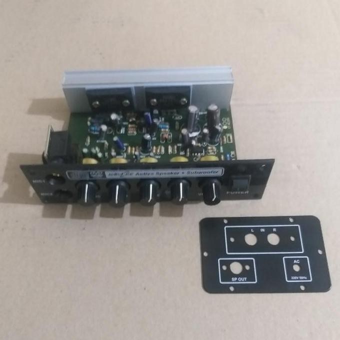 BARU KIT AMPLIFIER SPEAKER AKTIF 500W SANKEN A1216/C2922 - 2 MIC + SUBWOOFER