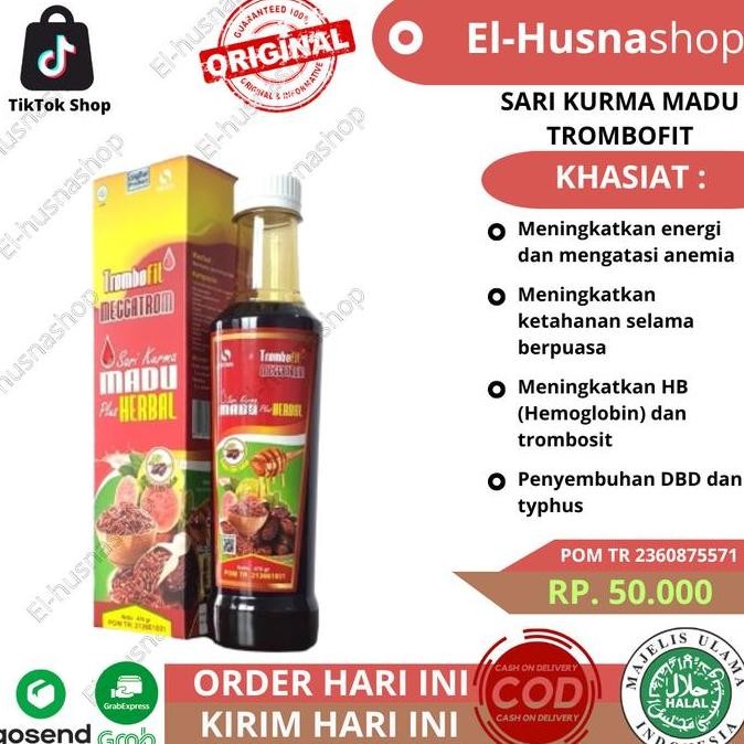 

TERMURAH SARI KURMA MADU ANGKAK TROMBOFIT 460GR | OBAT DBD TROMBOSIT HERBAL