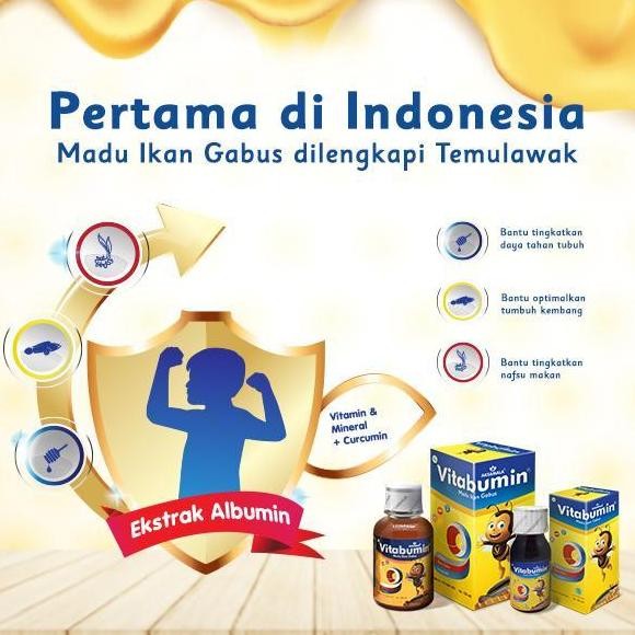 

TERMURAH VITABUMIN MADU IKAN GABUS 60ML & 130ML | ALBUMIN NAFSU MAKAN ANAK