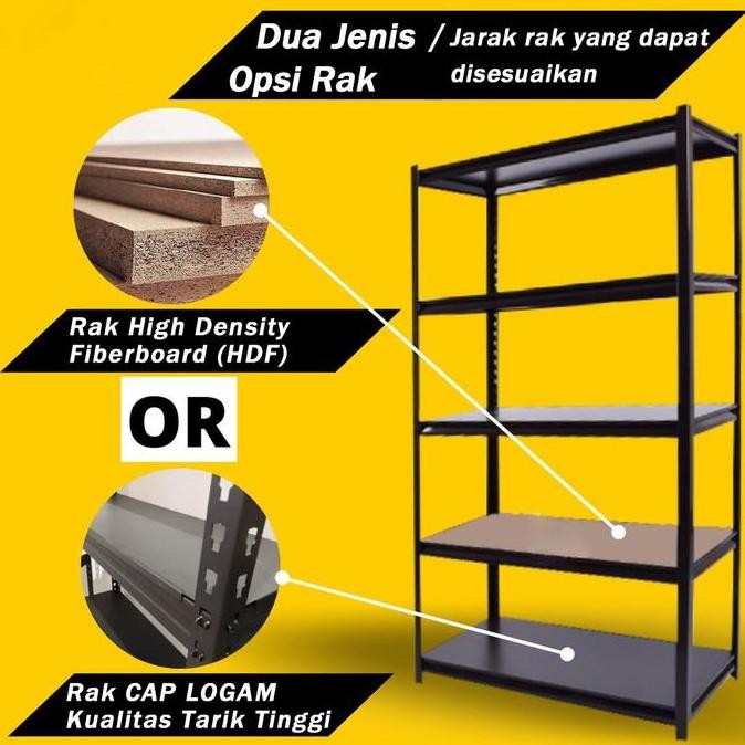 RAK BESI SERBAGUNA RAK BERKAPASITAS BESAR BERLAPIS-LAPIS RAK GUDANG
