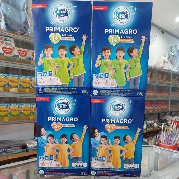 

TERMURAH FRISIAN FLAG PRIMAGRO 1+ 3+ 750GR | RASA MADU, VANILA, COKLAT BPOM