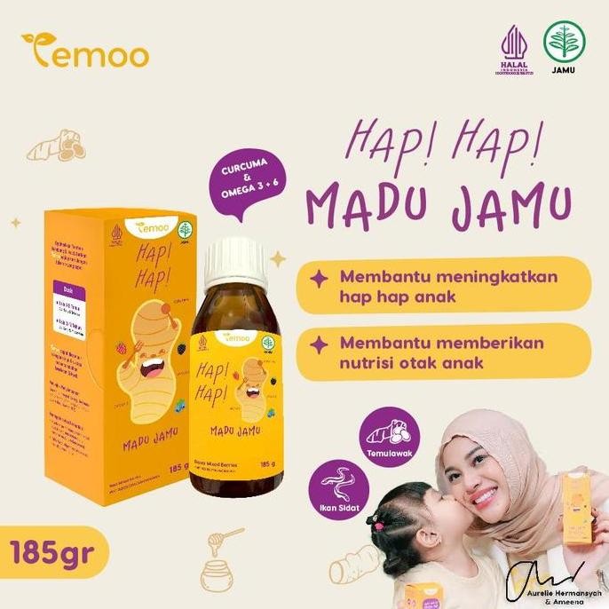 

TERMURAH TEMOO HAP HAP MADU ANAK 185GR - JAMU ANAK TEMULAWAK SIDAT OMEGA