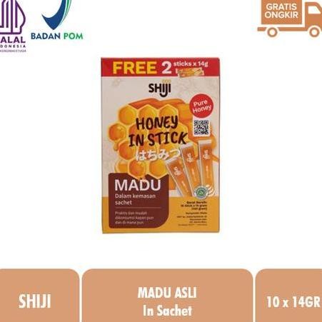 

TERMURAH SHIJI MADU ASLI SACHET 14GR X 12PCS - MADU MURNI HALAL PRAKTIS UNTUK KESEHARIAN