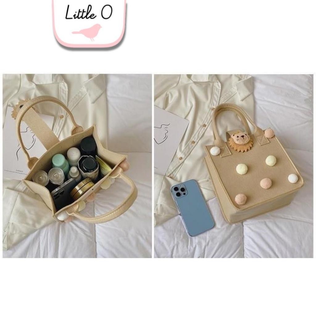 

Little O 3D Goodie Bag Kantong Ultah Anak Bahan Flanel Birthday Party Kantong Goodie Bag Tas Serbaguna Tas Bayi